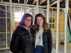 The Sweetwater Company owners, Brooke Youngdahl and Kelsi Williams in front of the store's future dressing room. Photo R Silence